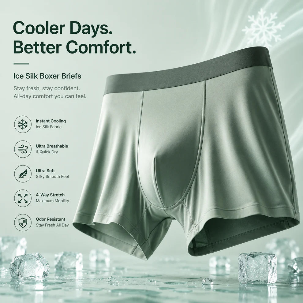 Silk Boxer Underwear for Men BUY 1 GET 1 FREE